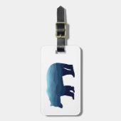 Beer Blue Forest Mountains Bagagelabel (Voorkant verticaal)