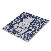 Beer Blue Gray Granite Stone Woodland Animal Art Tegeltje (Zijkant)