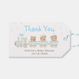 Beer Blue Train Baby shower Dank u Cadeaulabel