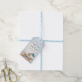 Beer | Blue Umbrella Barly Wait Boy Baby Sprinkle Cadeaulabel (Met Touw)