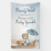 Beer | Blue Umbrella Barly Wait Boy Baby Sprinkle Spandoek (Verticaal)