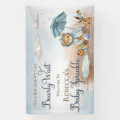 Beer | Blue Umbrella Barly Wait Boy Baby Sprinkle Spandoek (Verticaal)