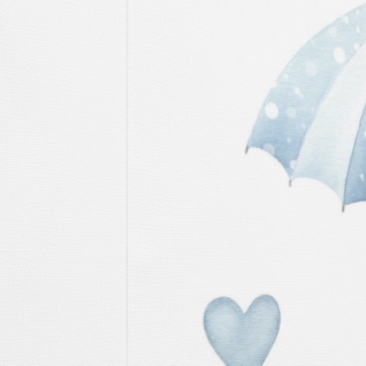 Beer Blue Umbrella Clouds Hearts Baby Boy Nursery Behang (Zoom)