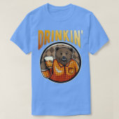 Beer Bod Grizzly Beer Drinkin' Beer Casual Funny B T-shirt (Design voorkant)