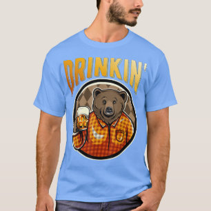 Beer Bod Grizzly Beer Drinkin' Beer Casual Funny B T-shirt