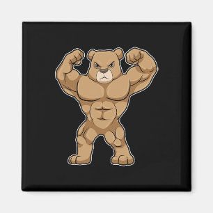 Beer Bodybuilder Bodybuilding Sport Magneet
