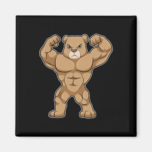 Beer Bodybuilder Bodybuilding Sport Magneet (Voorkant)