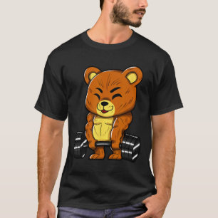 Beer Bodybuilder Lichaam Bouwen Spier Gym Kracht T-shirt