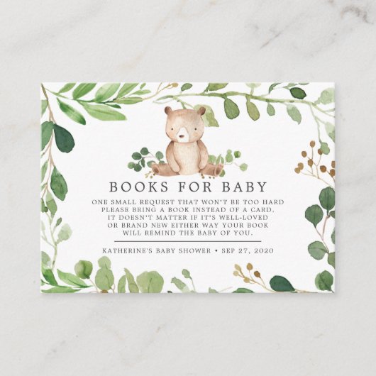 Beer boeken voor Baby Baby shower Kaart (Voorkant)