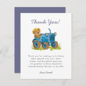 Beer Boerderij Tractor Bedankkaart (Voorkant / Achterkant)