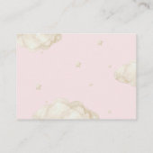 Beer Boho Meisje Roze Baby shower Luier Raffle Informatiekaartje (Achterkant)