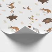 Beer bos bos voor kinderen met afspeelbare staart cadeaupapier (Hoek)