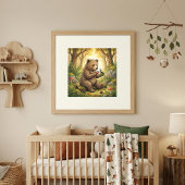 Beer Bos Dieren Peuter Poster