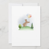 Beer bos met Balloons Birthday Party Kaart (Achterkant)