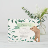 Beer bos Neutraal Baby shower Kaart (Staand voorkant)