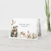 Beer Bos Schattigee DierenDeer Foto Baby shower Kaart (Voorkant)