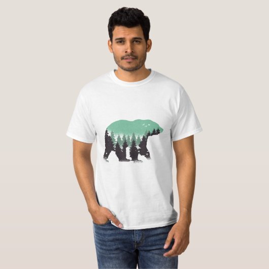 Beer Bosgroen T-shirt (Voorkant volledig)