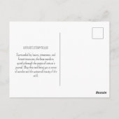 Beer Botanische  Antiek Woodland Natuur Briefkaart (Achterkant)