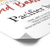 Beer & Bottle Pacifier jacht baby shower spel Poster (Hoek)