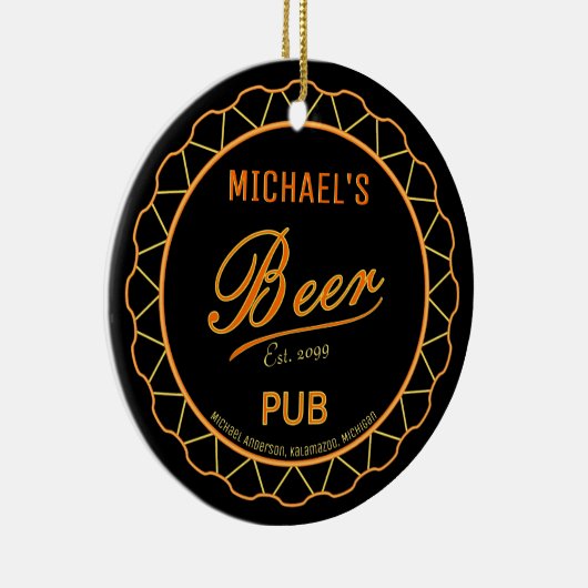 Beer Bottle Pet Pub Keramisch Ornament (Rechts)