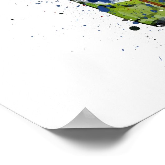 Beer Bottle Wall Art Print 'Green' (Hoek)