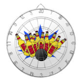 Beer Bowling Dartbord (Voorkant)