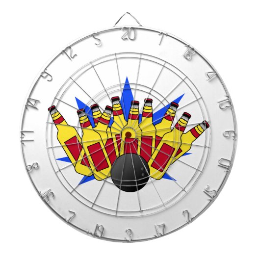 Beer Bowling Dartbord (Voorkant)