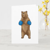Beer Boxer Bokshandschoenen Kaart (Gele Bloem)