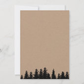 Beer Boy Baby shower Rustic Woodland Kraft Kaart (Achterkant)