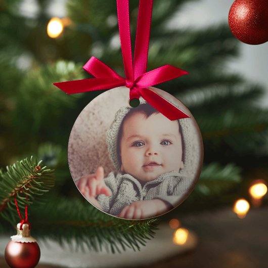 Beer Boy Eerste Kerstmis Foto Ornament