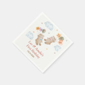 Beer Boy Girl Twins - Joint 1st Verjaardag Servet (Hoek)