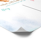 Beer Boy or Girl Voeding Board Gender Reopenbaarma Poster (Hoek)