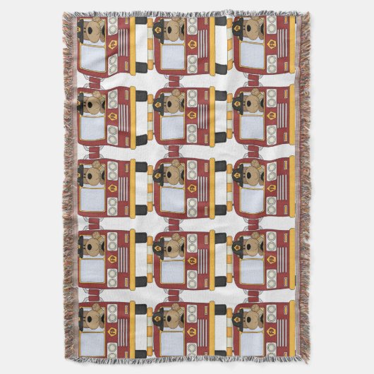 Beer brandend vrachtwagen deken (Voorkant Verticaal)