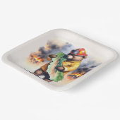 Beer brandweerman van Californië Papieren Bordje (Gebogen)