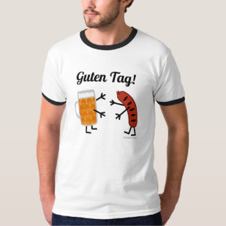 Beer & Bratwurst - Label van Guten! - Funny Foodie T-shirt