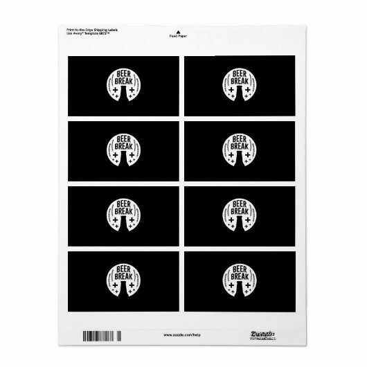 Beer Break Etiket (Full Sheet)