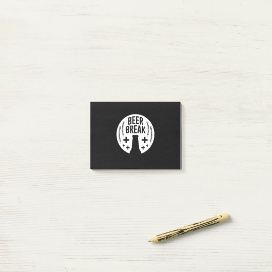 Beer Break Post-it® Notes (Op bureau)
