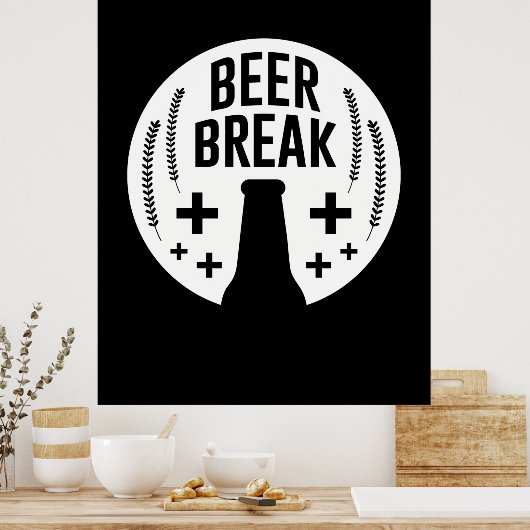 Beer Break Poster (Keuken)
