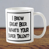 Beer Brewer Super Talent. Mok met twee toonkoffie