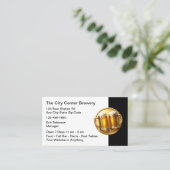 Beer Brewery Beer Mugs Business Cards Visitekaartje (Staand voorkant)