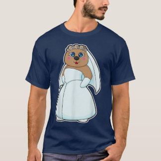 Beer Bride Veil Wedding 21 T-shirt