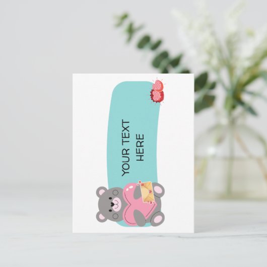 BEER  BRIEFKAART (Staand voorkant)