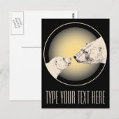 Beer Briefkaarten van poolBeren (Voorkant / Achterkant)