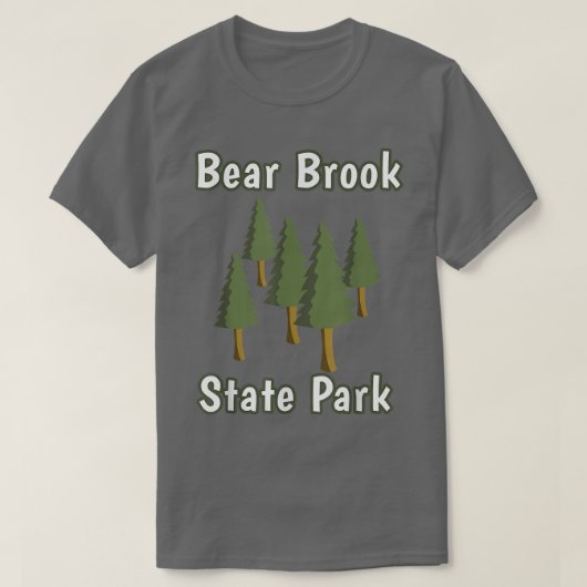 Beer Brook State Park New Hampshire Forest Bossen  T-shirt (Design voorkant)