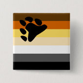 Beer Brotherhood Pride Flag Vierkante Button 5,1 Cm (Voorkant)