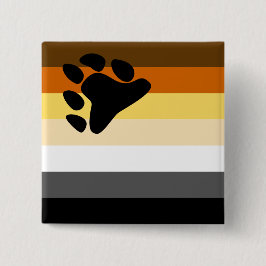 Beer Brotherhood Pride Flag Vierkante Button 5,1 Cm