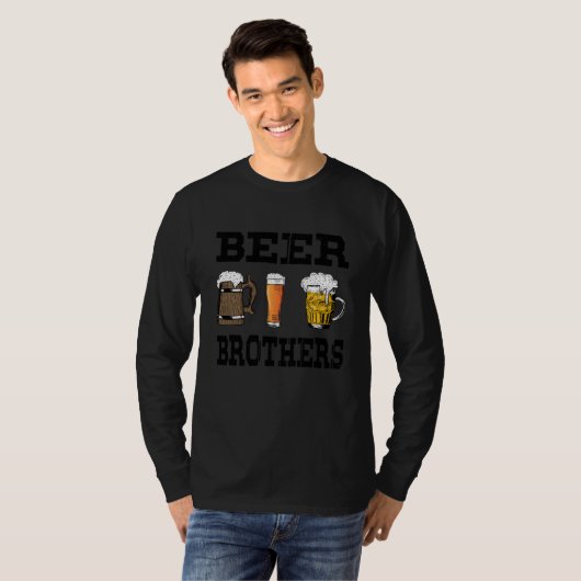 Beer Brothers drinking and party themed sets  1 T-shirt (Voorkant volledig)