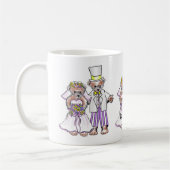 Beer bruid en bruidegom mokken (Links)