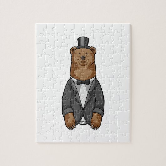 Beer bruidegom met jasje legpuzzel (Verticaal)