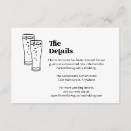 Beer Bruiloft Informatie Details Behuizing Kaart